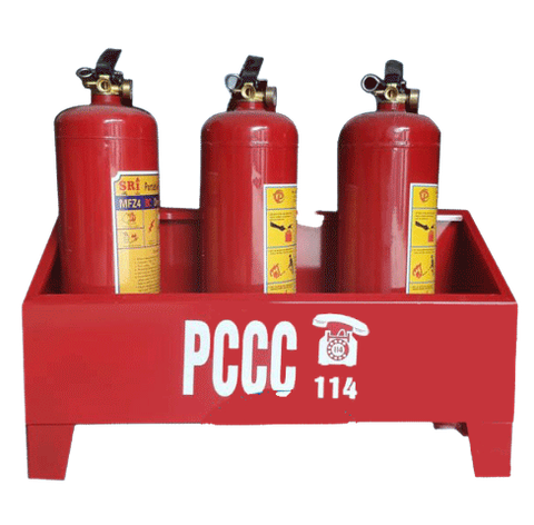 Kệ đựng 03 bình chữa cháy