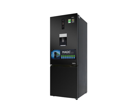 Tủ lạnh Aqua 2 cánh - Ngăn đá dưới 320L Inverter Đen AQR-IW378EB(BS)