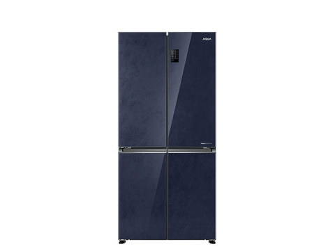 Tủ lạnh Aqua 4 cánh 469L Inverter Xanh đen AQR-M560XA(GL)