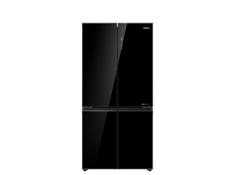 Tủ lạnh Aqua 4 cánh 660L Inverter Đen AQR-M727XA(GB)U1
