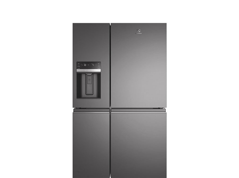 Tủ lạnh Electrolux 4 cánh 609L Inverter Xám EQE6879A-B