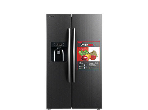 Tủ lạnh Toshiba Side by side 493L Inverter Xám Morandi GR-RS637WE-PMV(06)-MG