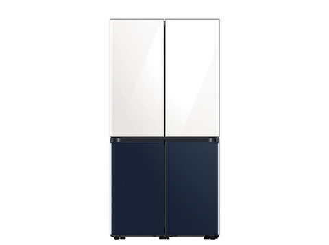 Tủ lạnh Samsung 4 cánh 599L Inverter BESPOKE trắng/đen xám RF60A91R177/SV