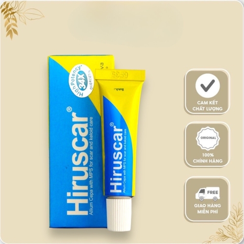 Gel mờ sẹo lồi lõm, sẹo vừa, sẹo thâm Hiruscar Thái Lan 7g CHÍNH HÃNG