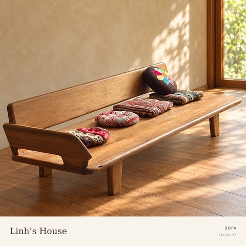 Sofa tựa tấm dài có tay