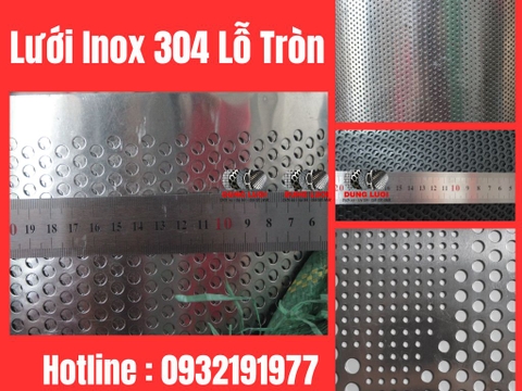 Lưới Inox 304 Lỗ Tròn