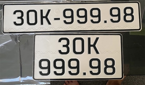 Biển xe ô tô 30K-999.98