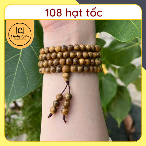 Vòng Tay Trầm Hương 108 hạt Chuẩn Trầm, vòng tay 108 hạt trầm tốc mix nhiều loại