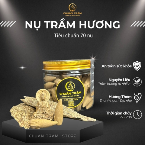 Nhang Nụ trầm hương tiêu chuẩn Chuẩn Trầm, nhang trầm nụ, nhang nụ trầm hương xông nhà tự nhiên