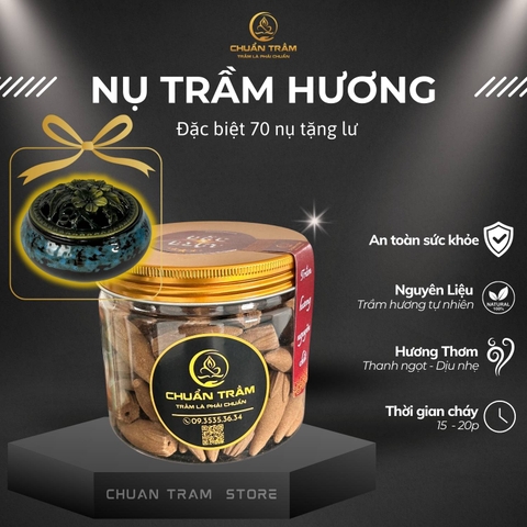 Nhang Nụ trầm hương đặc biệt Chuẩn Trầm, trầm hương xông nhà tự nhiên