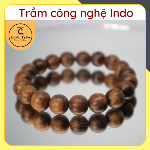 Vòng Tay Trầm Hương công nghệ indo Chuẩn Trầm, mùi thanh, bao mùi vĩnh viễn