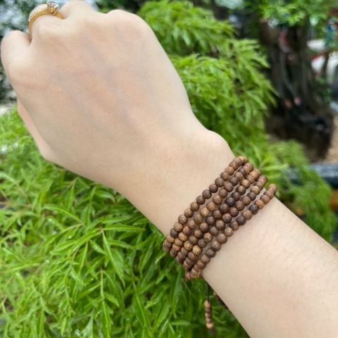 Vòng Tay Trầm Hương 216 Hạt 4li kiến Việt CHUẨN TRẦM - Vòng Tay phong thủy Tự Nhiên 100%
