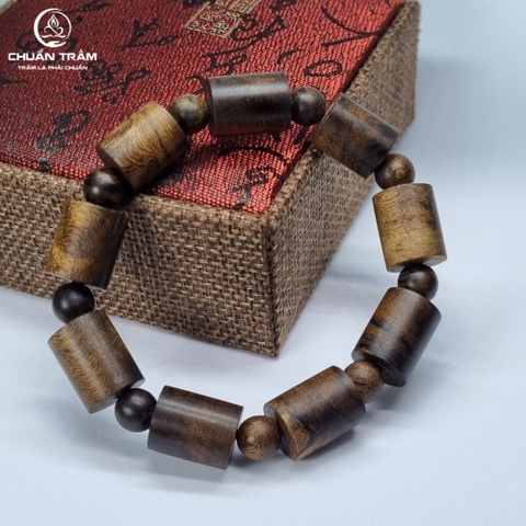 Vòng Tay Trầm Hương Trúc Công nghệ Indo Chuẩn Trầm - ngọt thanh, bao mùi vĩnh viễn