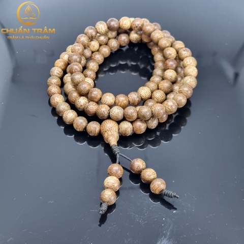 Vòng Tay Trầm Hương 108 Hạt tự nhiên Lào Rừng CHUẨN TRẦM - Vòng Tay phong thủy Tự Nhiên 100% Thời Trang Cho Nam Và Nữ