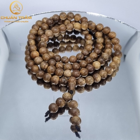 Vòng Tay Trầm Hương 108 Hạt tự nhiên Lào Rừng CHUẨN TRẦM - Vòng Tay phong thủy Tự Nhiên 100% Thời Trang Cho Nam Và Nữ
