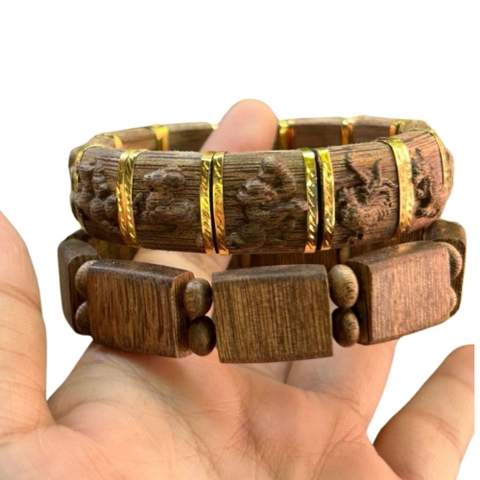Vòng tay trầm hương 12 con giáp tự nhiên - Chuẩn Trầm