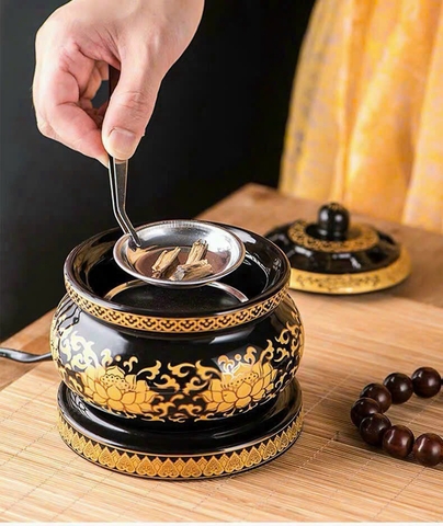 Lư Điện Xông Đốt Trầm Hương, Tinh Dầu Hẹn Giờ