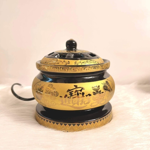 Lư Điện Xông Đốt Trầm Hương, Tinh Dầu Hẹn Giờ