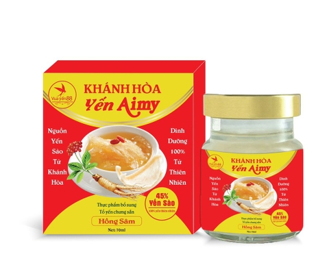 Yến sào khánh hoà AIMY Hồng sâm