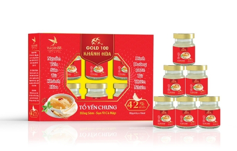 Yến sào khánh hoà GOLD NEST - hồng sâm sụn vị cá  mập