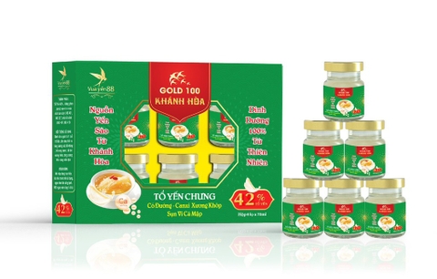 Yến sào khánh hoà GOLD NEST - có đường canxi xương khớp sụn vi cá mập