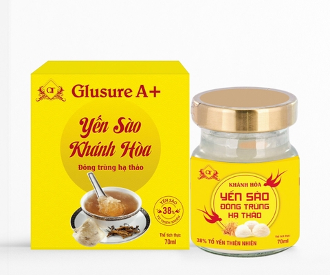 Yến Sào Khánh Hoà Glusure A+ Đông Trùng Hạ Thảo