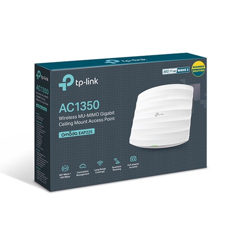 Bộ Phát Wifi TP-Link EAP225 (Gắn Trần, Gigabit AC1350 MU-MIMO)