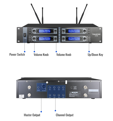 Đầu thu hệ thống micro hội nghị 8 kênh Takstar G108