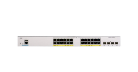 C1000-24FP-4G-L Switch Cisco Catalyst 1000 with 24 Ports PoE+ 370W, 4 SFP Uplink