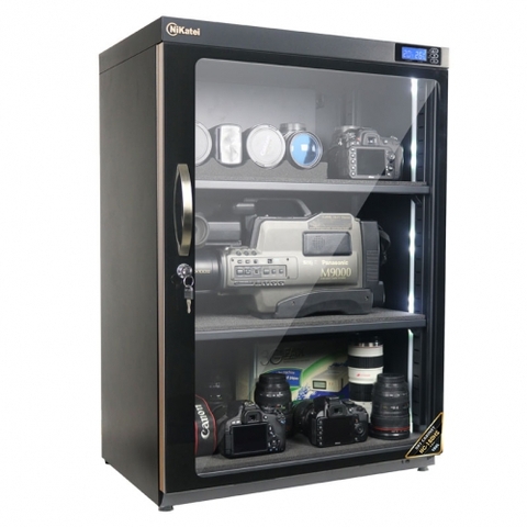 Tủ chống ẩm chuyên dụng Nikatei NC-180HS, viền nhôm mạ vàng (180 lít)