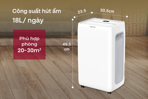 Máy hút ẩm dân dụng Fujihome DH18W