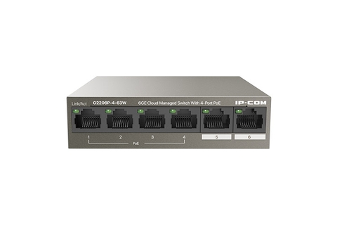 Switch Quản Lý Cloud 6GE với 4 cổng PoE G2206P-4-63W