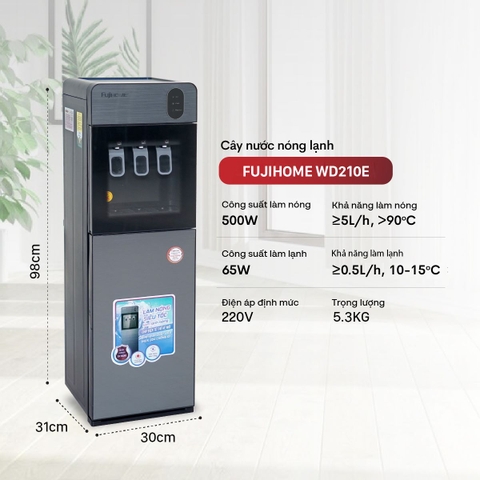 Cây nước nóng lạnh bình âm cao cấp Fujihome WD210UE