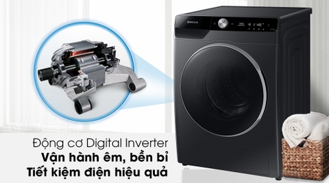Máy giặt Samsung Inverter 10kg WW10TP44DSB/SV Mới 2021