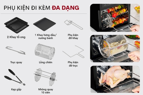 Nồi chiên không dầu Fujihome A12D 12Lít