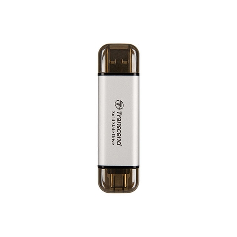Ổ cứng SSD Box Transcend 1TB USB 10Gbps Type C/A (ESD310C) (SILVER)