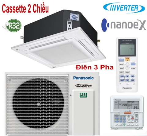 Điều hòa Panasonic Cassette 2 ChiềU 43000 Inverter S-3448PU3HB/U-43PZ3H8 Mới 2024