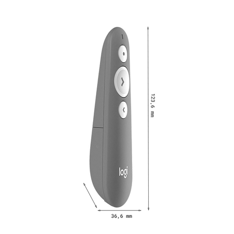 Bút trình chiếu Logitech R500s Laser Mid Grey 910-006522 910-005388 910-005389