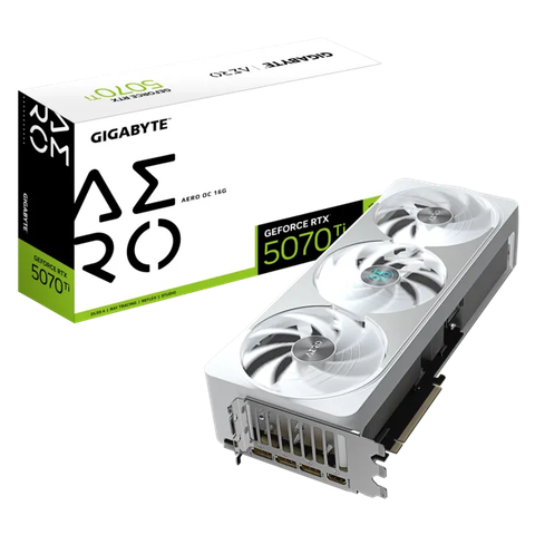 Card đồ họa Gigabyte GeForce RTX™ 5070 Ti AERO OC 16G
