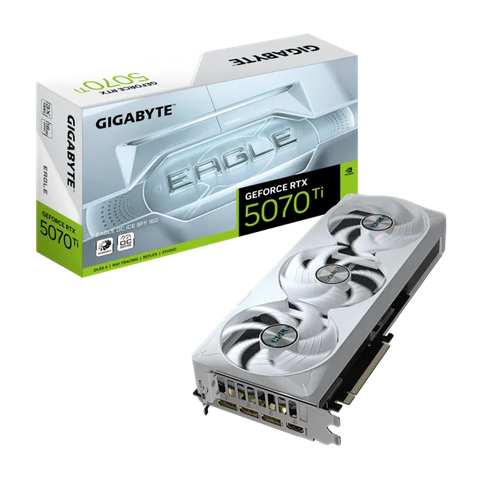 Card đồ họa Gigabyte GeForce RTX™ 5070 Ti EAGLE OC ICE 16G