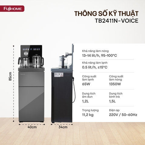 Cây nước bàn trà Fujihome TB2411N-VOICE
