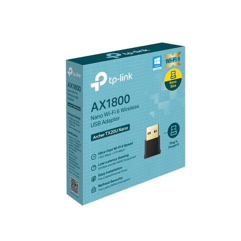 Card mạng không dây USB Wifi 6 Tp-Link Archer TX20U Nano AX1800
