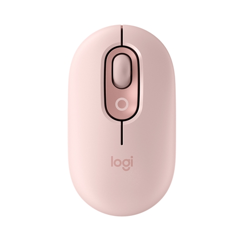 Chuột không dây Logitech Pop Mouse with EMOJI màu Hồng - 910-007402