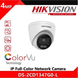 Hikvision Camera IP Dome 4MP DS-2CD1347G0-L (C), CÓ MÀU 24/7