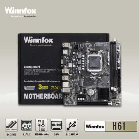 Mainboard Winnfox H61 Full VAT