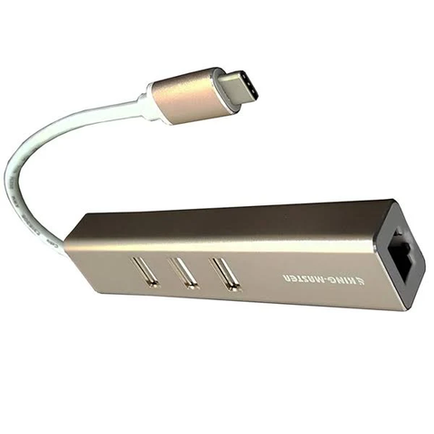 Card mạng cắm cổng Type-C + HUB 3 cổng USB2.0