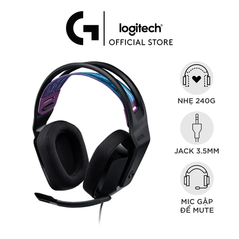 Tai nghe Logitech G335 Gaming (Đen) (981-000979)