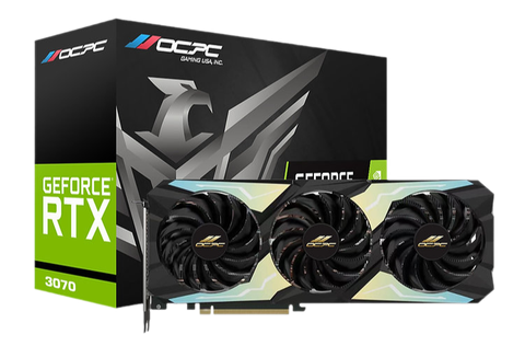 Card màn hình OCPC RTX 3070 XEBK 8GB GDDR6 (Đen, 3 FAN)