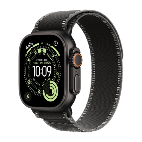 Apple Watch Ultra 3 GPS + Cellular 49mm Black Titanium Black/Charcoal Trail Loop (S/M) MF1D4SA/A – Đồng Hồ Thông Minh Cao Cấp Chính Hãng Apple