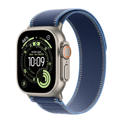 Apple Watch Ultra 3 GPS + Cellular 49mm Natural Titanium Blue Trail Loop (S/M) MEWR4SA/A – Đồng Hồ Thông Minh Cao Cấp Chính Hãng Apple